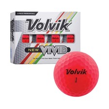 Volvik New Vivid Matte Finish Golf Balls 12 1 Dozen , Matte Pink