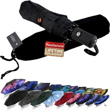 SY COMPACT Travel Umbrella - Windproof Automatic Compact Umbrella for Rain, Ligh