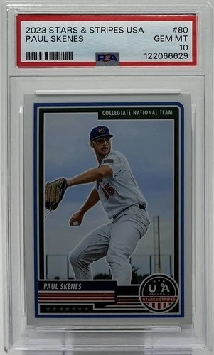 Paul Skenes Rookie PSA 10 -2023 Panini USA Baseball Stars & Stripes -Pirates