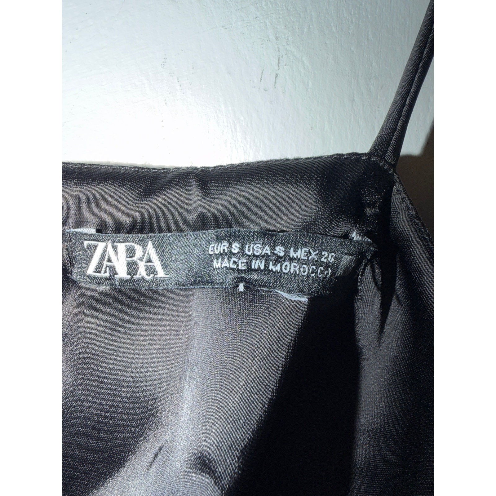  Zara Cutout Satin Effect MiniDress, Size S thumbnail 11