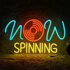 LISIGNVE Record Neon Sign for Wall Decor Vintage Music Studio Neon Light Wall...