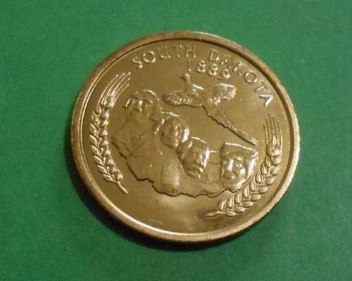 Mount Rushmore collectors token South Dakota USA coin 1889 medallion