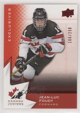 2020-21 Upper Deck Team Canada Juniors Exclusives 166/250 Jean-Luc Foudy #83 0p6