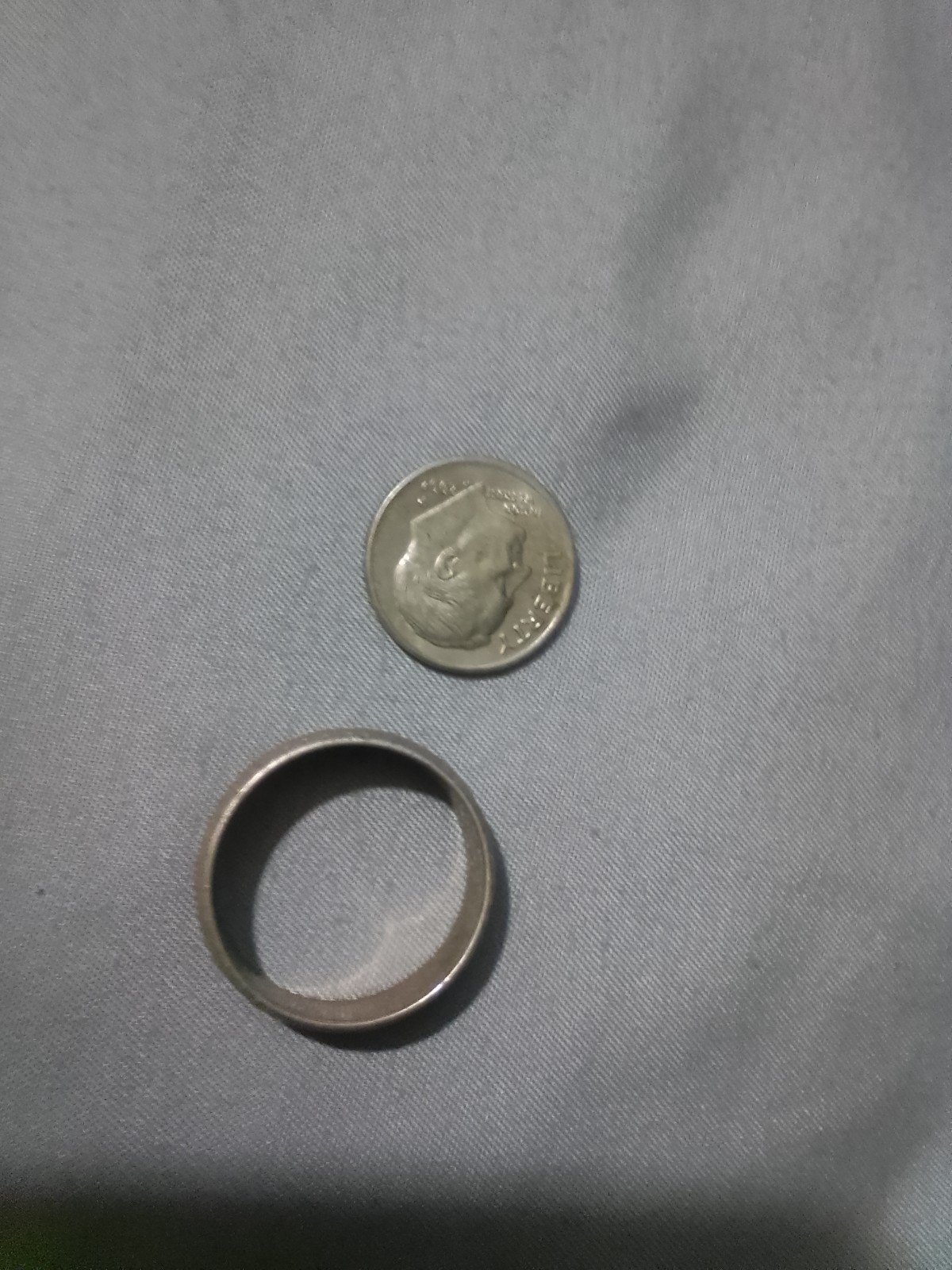 womens solid gold ring matte design - image 1