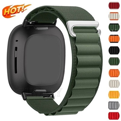 Rugged Nylon Armband Für Fitbit Versa 4 / Versa 3 / Sense 2 Uhrenarmband Ersatz