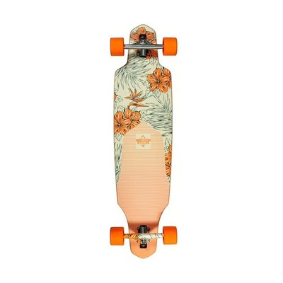 Dusters California Longboard Channel Shore Drop Through 9.375'' x 36'' Orange