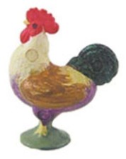 Gallo pequeño para casa de muñecas en miniatura