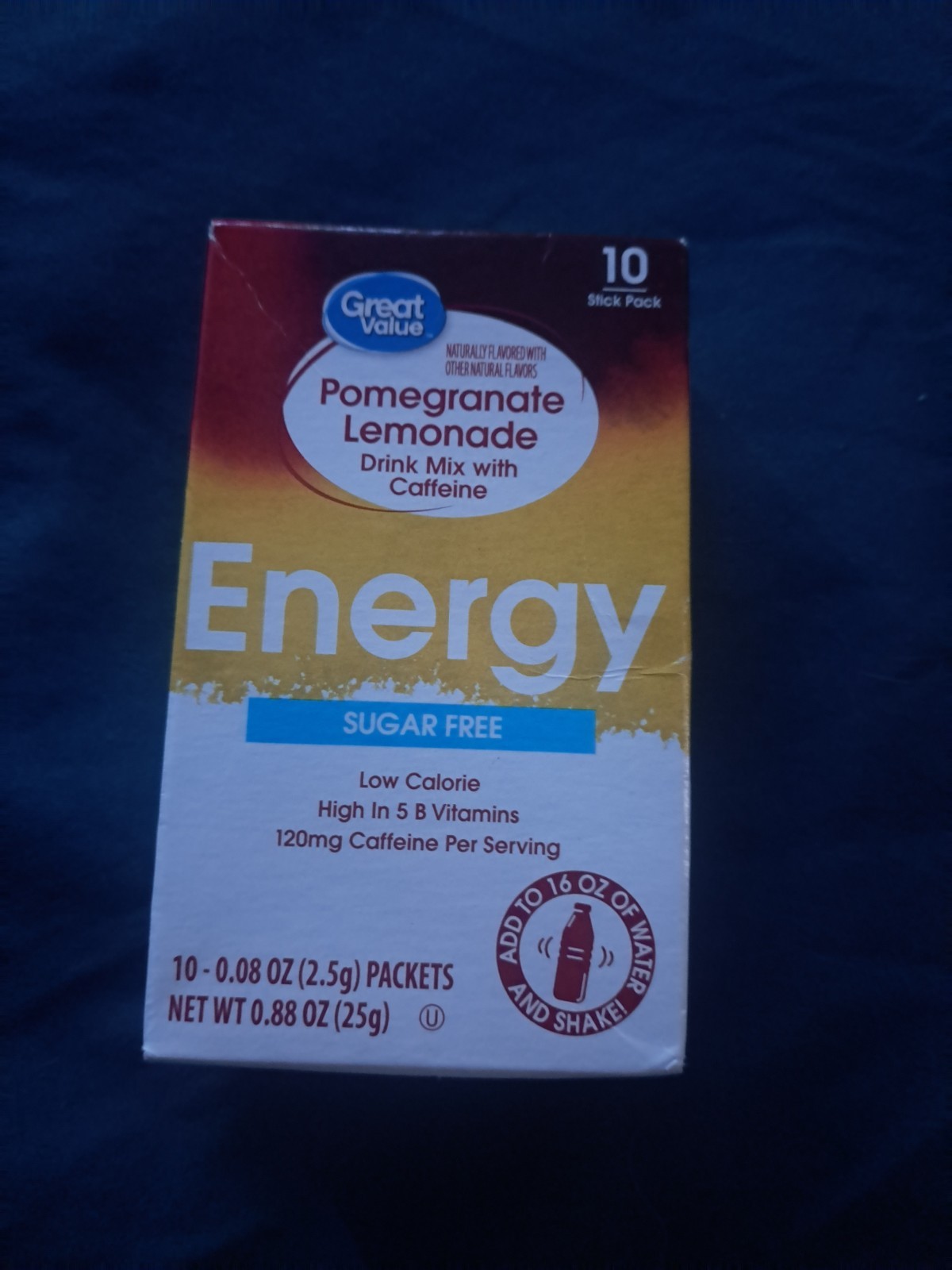 Great Value Energy Pomegranate Lemonade Drink Mix (10 Servings)