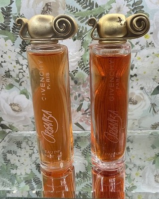 Lot Of 2- Vintage Organza Givenchy Eau De Parfums Mini Bottles 5mL