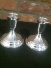 Vintage Set 2 Towle Sterling 925 Weighted & Reinforced 512 Candle Stick Holders