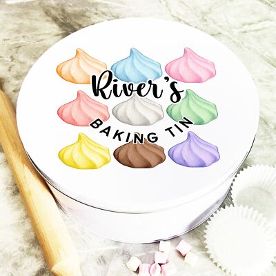Runde bunte Baiser moderne Kuchen Küche Aufbewahrung personalisierte Backform