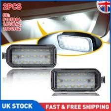 2x LED Licence Number Plate Lights For Ford Max Focus Galaxy Mondeo Jaguar XF XJ