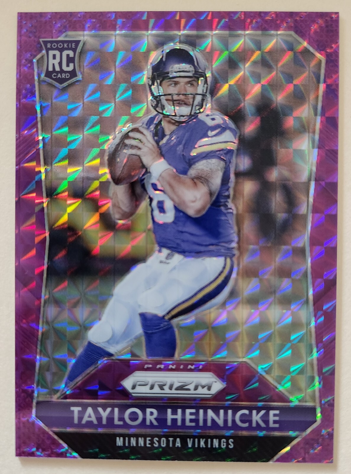 2015 panini prizm Taylor Heinicke Violet Mosaic 11/50 Rookie