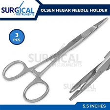 3-Pcs Scissors / Hemostat Combination Surgical Instruments 5.5" German Grade