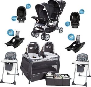 twin buggy with car seat