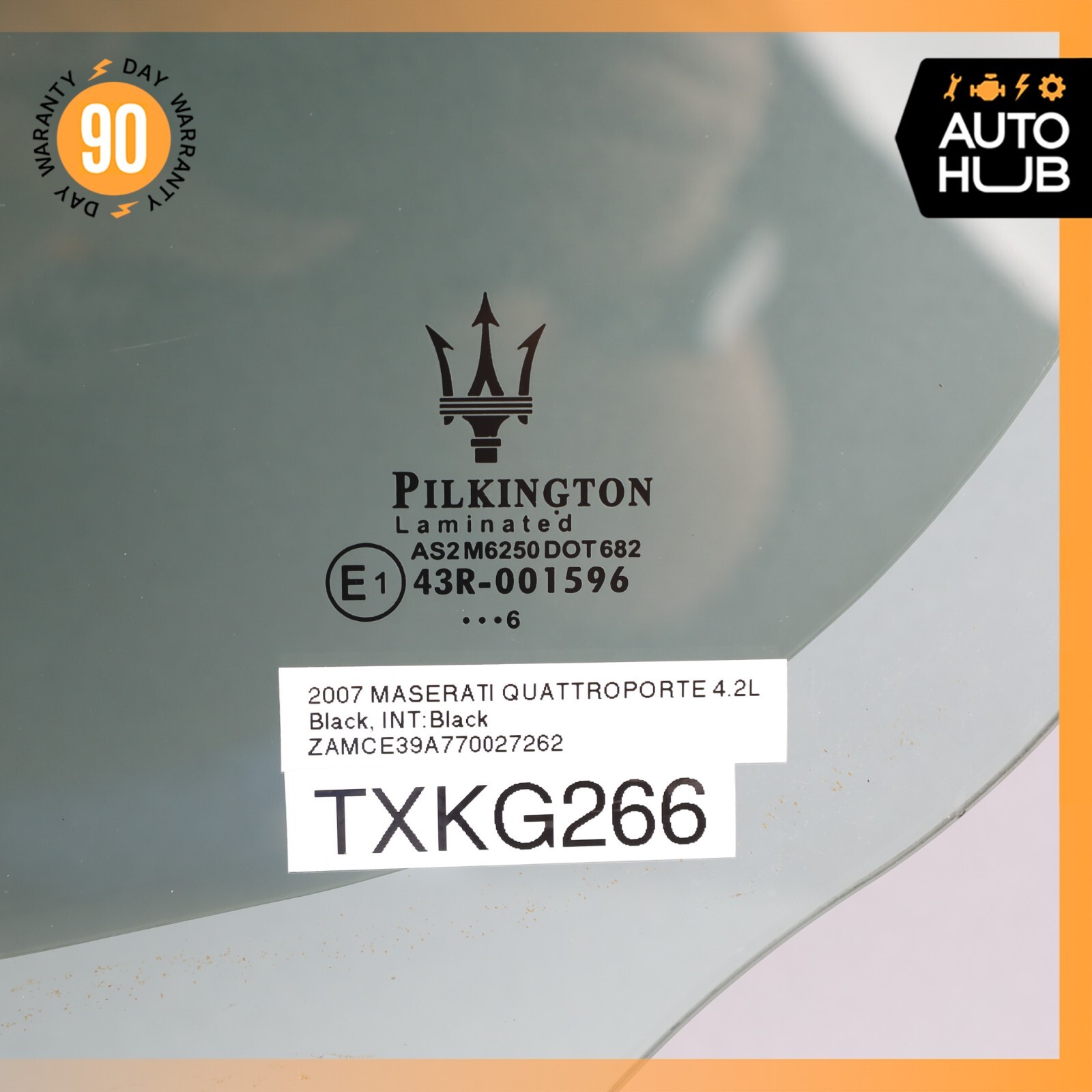 03-13 Maserati Quattroporte M139 Rear Left Side Door Window Glass OEM 51k