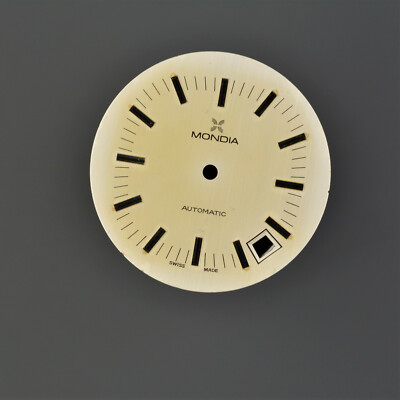 MONDIA Dial Swiss Zifferblatt 30,4MM vintage silver white arabic Date Automatic