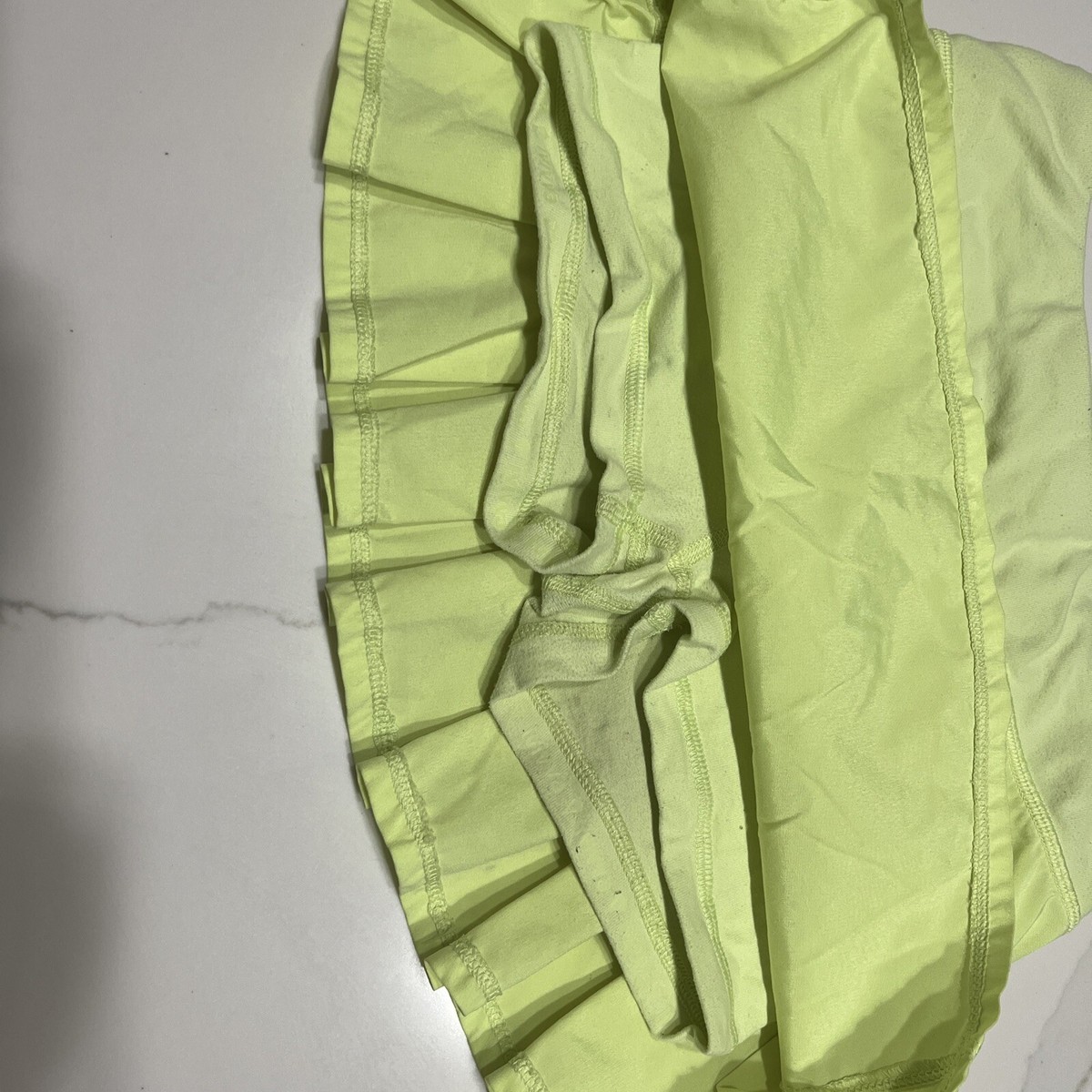 IVIVVA by Lululemon 8 Set The Pace Skirt Skort Pleated Neon