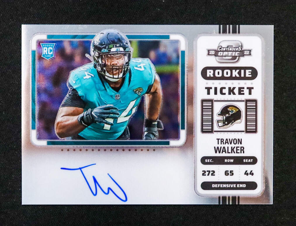 2022 Panini Contenders Optic - Travon Walker - Rookie Ticket Variation Auto