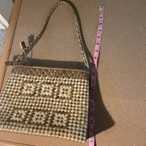 Vintage Gsl Straw Woven Handbag, Women’s Purse Handmade - Picture 10 of 10
