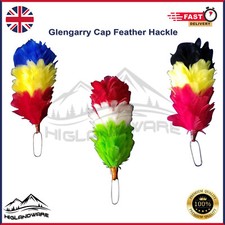 Scottish Glengarry Cap Feather Plume Hackles Army Cadets Balmoral Hat Hackle 6"