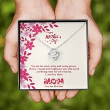 To My Mom, Mothers Day Gift , Gift from Daughter Son, Mom Necklace Jewelry Gift 