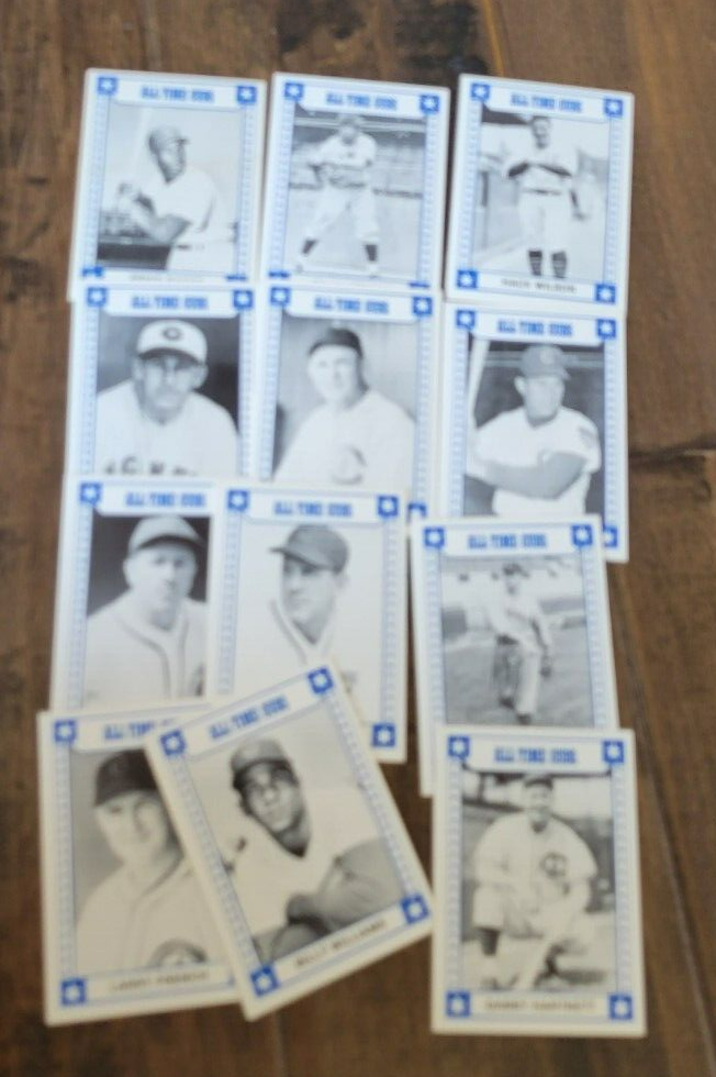1980 TCMA ALL TIME CUBS 12 CARD SET BANKS WILLIAMS HARTNETT
