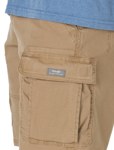 Men's Wrangler Cargo Shorts Relaxed Fit w Tech Pocket Khaki ALL SIZES 32-54 | eBay