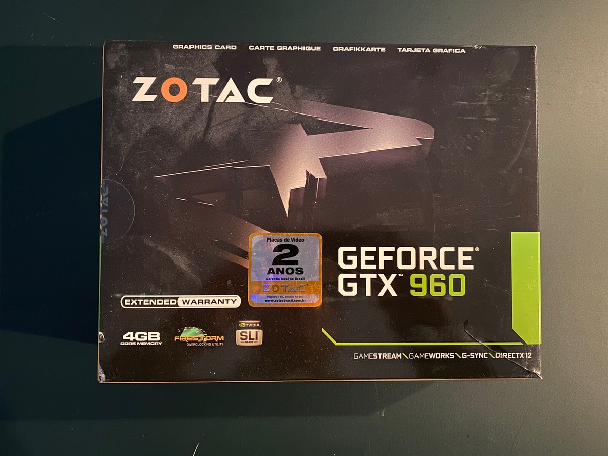 Zotac Geforce GTX 960 4GB Video Card ZT-90308-10M Original Box