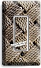 RUSTIC WOVEN ROPE STYLE LIGHT SWITCH OUTLET WALL PLATE KITCHEN BATHROOM ...