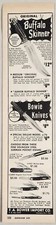 1955 Print Ad Buffalo Skinner & Bowie Knives FA Bower Import Jacksonville,FL