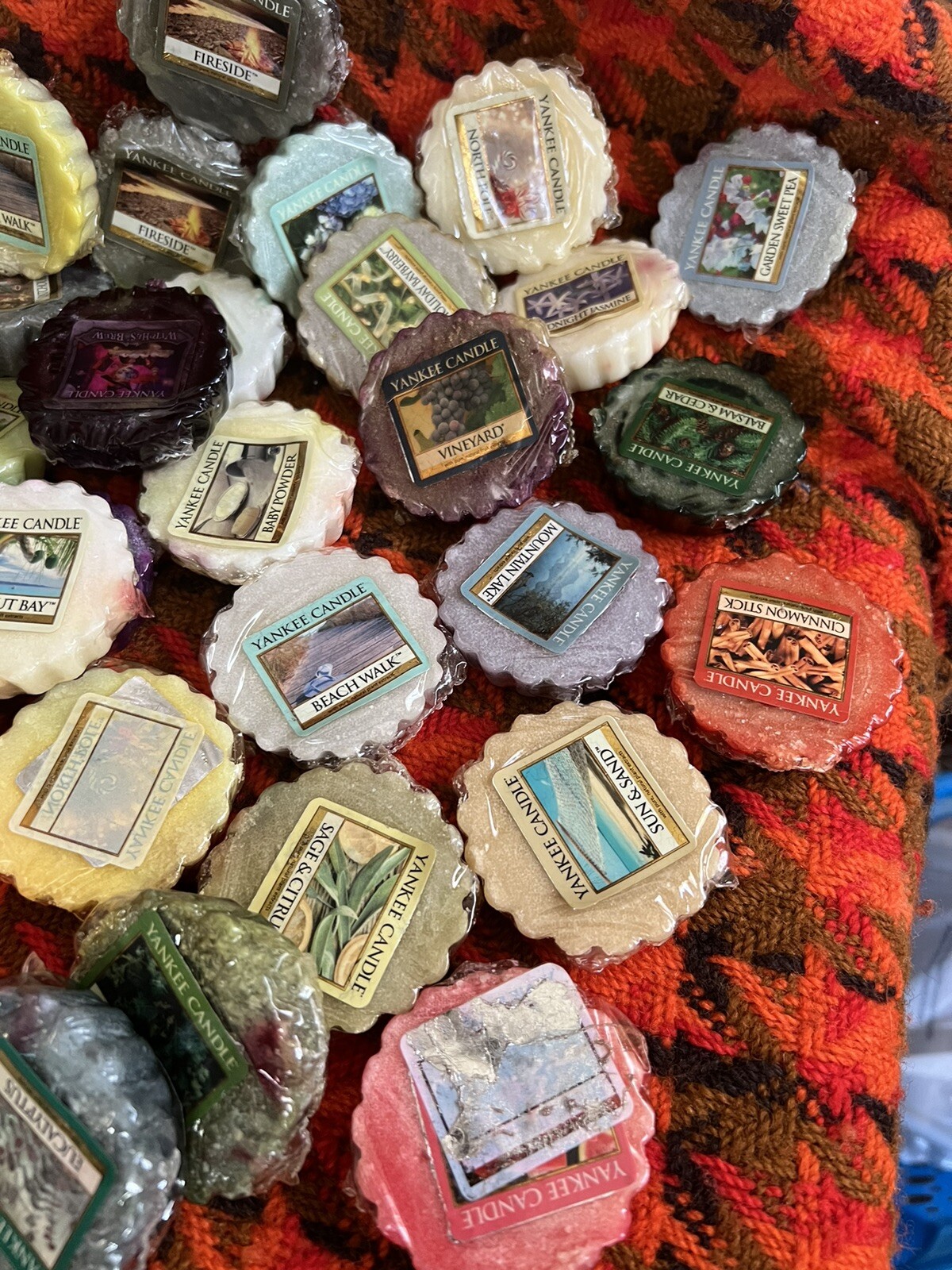 LOT of 45 Yankee Candle Wax Tart Melts Mixed Scents Rare and Discontinued eBay