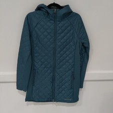 NWT Merrell Women's Lightweight Quilted Hooded Anorak Teal Size M 170 8C035