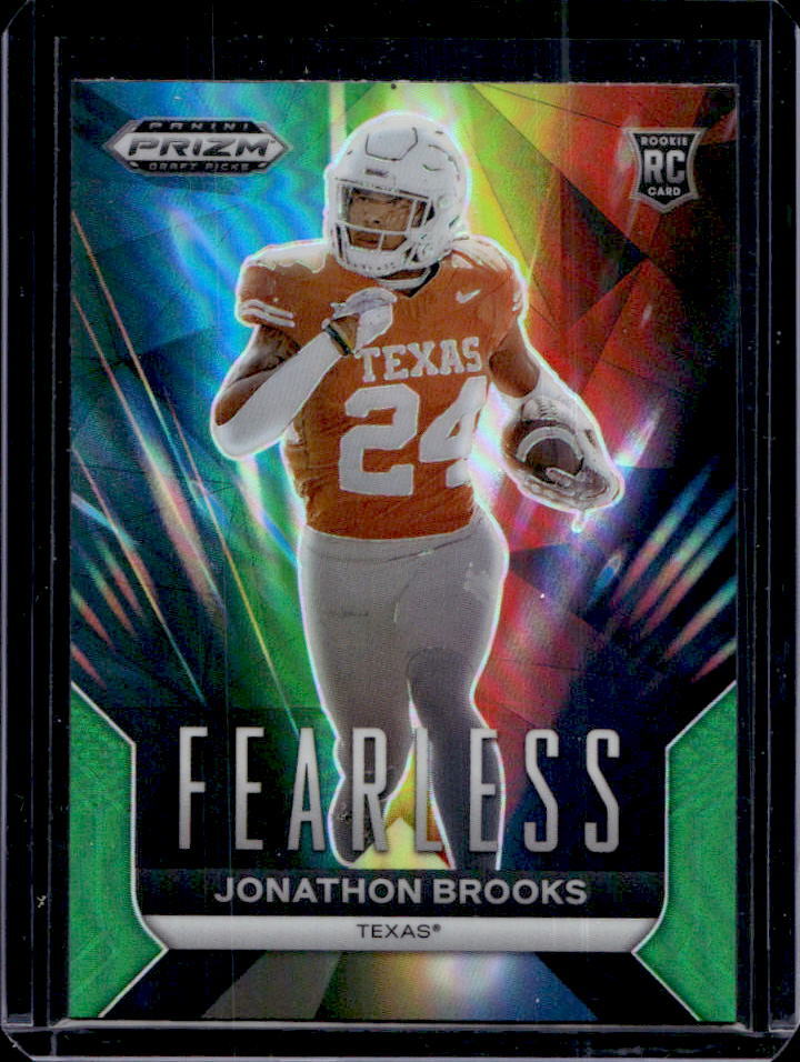 2024 Prizm Draft Picks Jonathon Brooks Fearless Green RC #F-JB