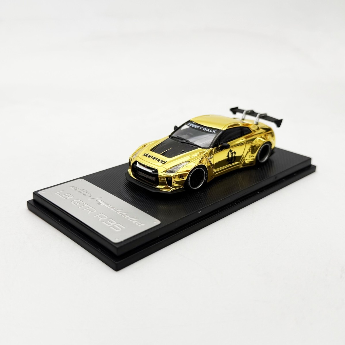 Mymodelcollect 1:64 LBWK Nissan GTR R35 Chrome Gold