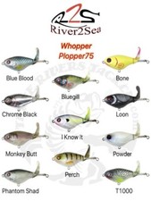 River2Sea Whopper Plopper 75 Topwater Bait - Choose Color