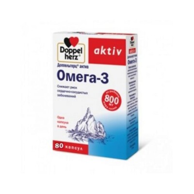 Omega 3 Doppelgerts to reduce the risk of developing cardiovascular diseases