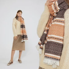 Women's Winter Scarves Long Shawl Wraps Warm Soft Knit Scarf