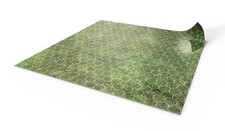 Dry-erase RPG mat 50x50cm with grid - battlemat for Dungeons and Dragons - Grass