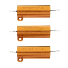50W 25 Ohm Resistor Aluminum Case Wirewound Screw Tap Chassis Mounted Load Resis