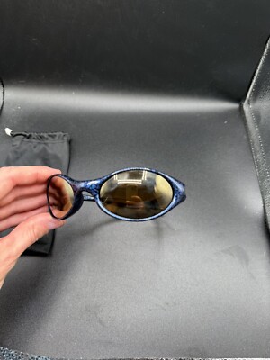 Oakley New Eye Jacket Cobalt Gold Iridium Lenses | eBay