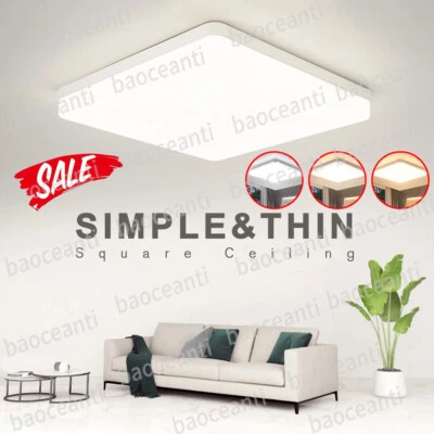 2026 LED Decken Lampe Wand Flur Küchen Wohn Zimmer Bad IP44 Leuchte 48 72 84Watt - Bild 1 von 4