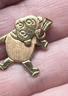 14k Yellow Gold 1” Articulated Bear Charm Italy Flat Unique Charming Statement — photo 4