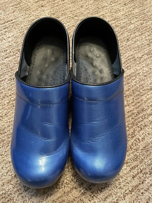 Sanita Danish Women's Clogs Size 39 Blue Comfort Shoes For