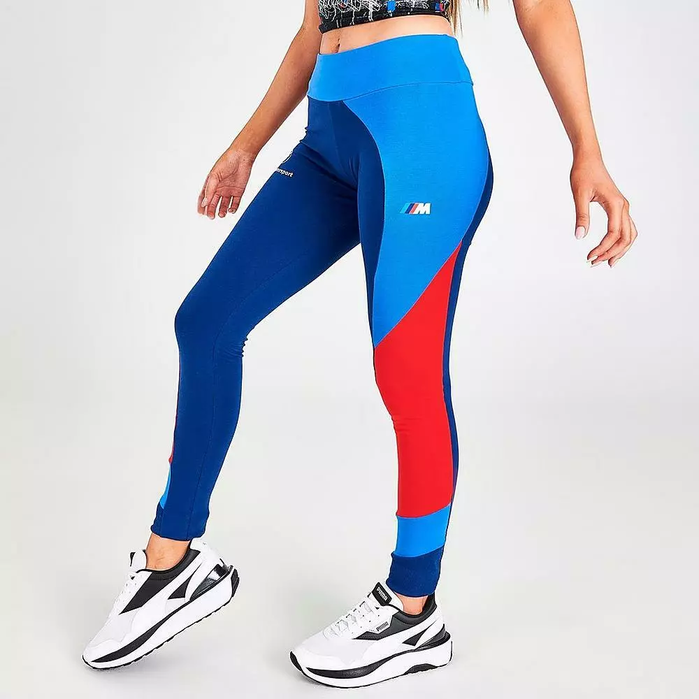 Puma BMW Womens Motorsports Street Leggings 531254-04 Blue-Size XL