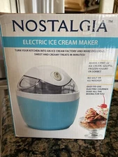 1 Pint Non-Stick Gel Canister Ice Cream Maker Machine Electric Churning Paddle