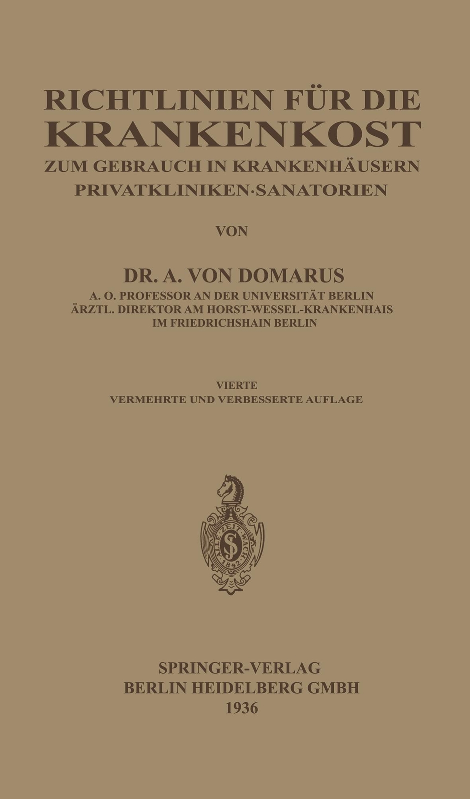 Thumbnail - Richtlinien Für Die Krankenkost | Buch | 9783662313343