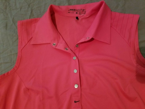 Womens Nike Golf Sleeveless Polo Shirt 