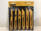 DEWALT DW4856 Reciprocating Saw Blade Set 6 pc Bi-Metal USA