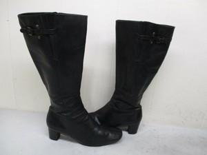 ecco black knee high boots